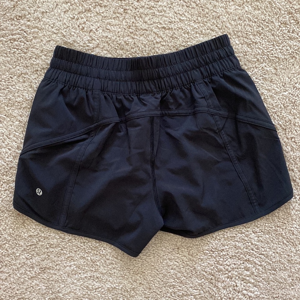 Lululemon 4” Black Tracker Shorts